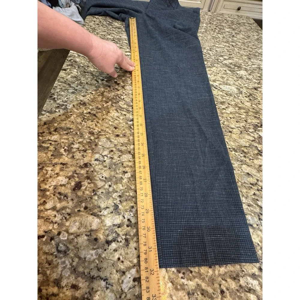 Ted Baker Keith CT Wool Linen Trousers Stretch Blue Men's Size 33 L $225